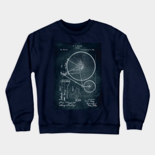 Bicycle patent Crewneck Sweatshirt